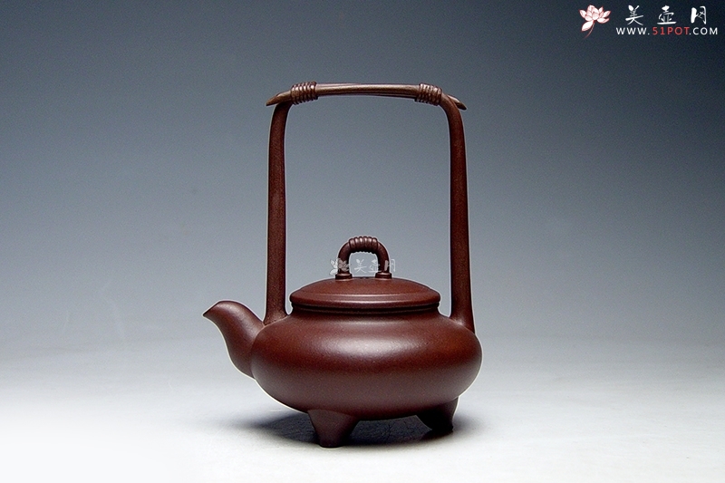紫砂壶图片：玲珑提梁 - 美壶网