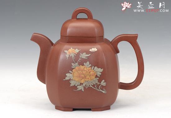 紫砂壶图片：六方宫灯 - 美壶网