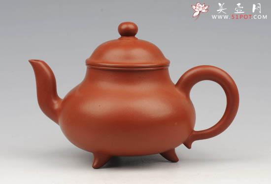 紫砂壶图片：三脚思亭 - 美壶网