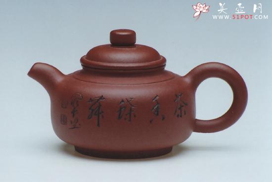 紫砂壶图片:小风月诗篇(手工调砂泥) - 美壶网