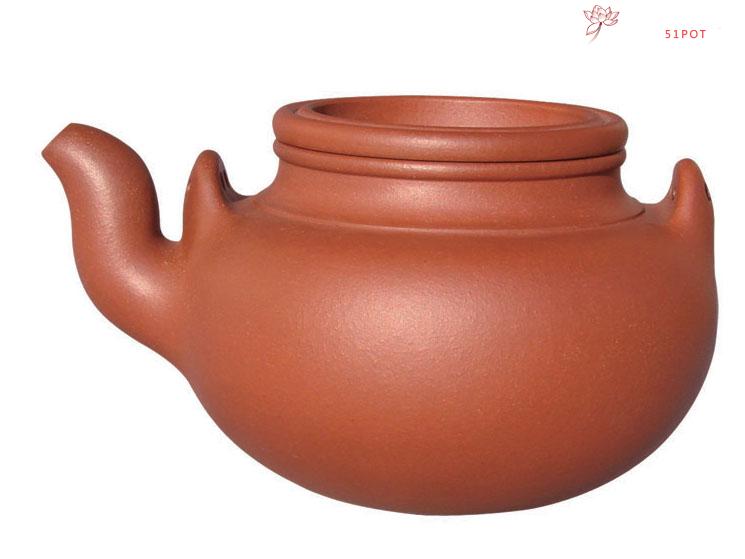 紫砂壶图片:蛋包提梁壶 - 美壶网