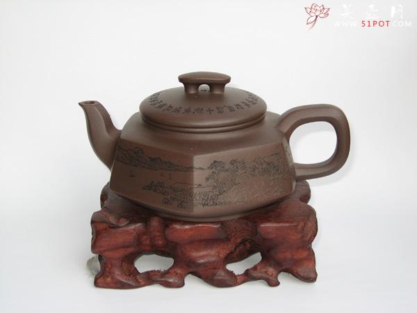 紫砂壶图片:桥顶方圆 - 美壶网