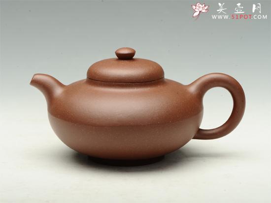 紫砂壶图片:老泥合欢壶 - 美壶网