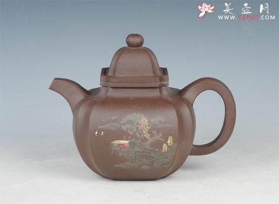 紫砂壶图片：八方掇球 - 美壶网