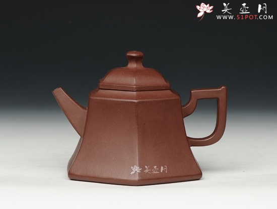 紫砂壶图片：六方金钟 - 美壶网
