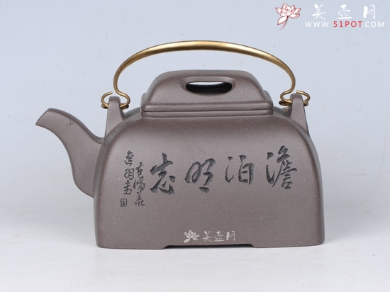 紫砂壶图片：牛盖提梁 - 美壶网