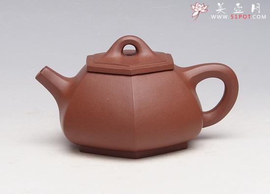 紫砂壶图片:六方石瓢 - 美壶网