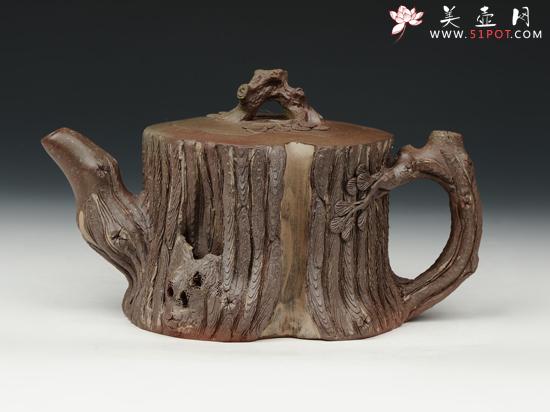 紫砂壶图片:松桩 - 美壶网