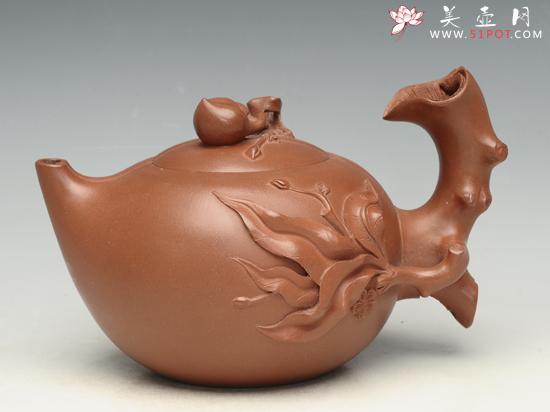 紫砂壶图片:寿桃壶 - 美壶网