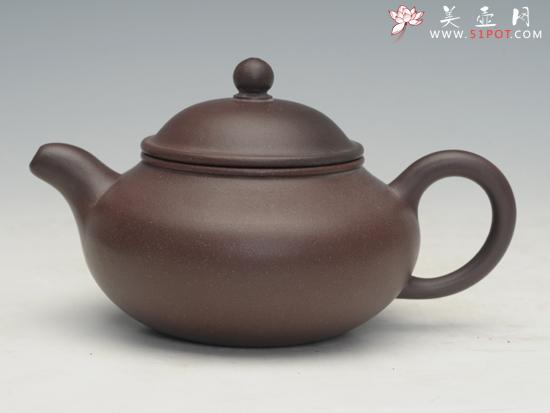 紫砂壶图片:扁潘壶 - 美壶网