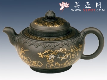 紫砂壶工艺艺术师郭纪成作品玉兔如意泥料美壶网