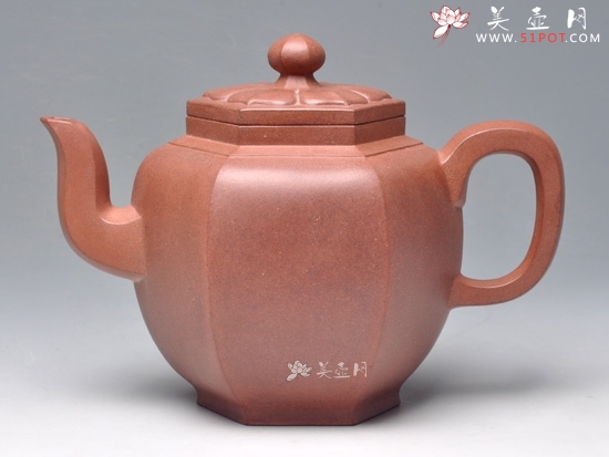 紫砂壶图片：连连高升 青灰泥 520cc - 美壶网