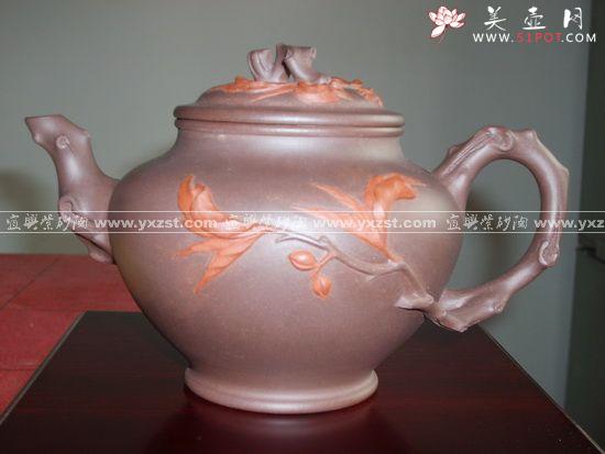 紫砂壶图片:桃报 - 美壶网