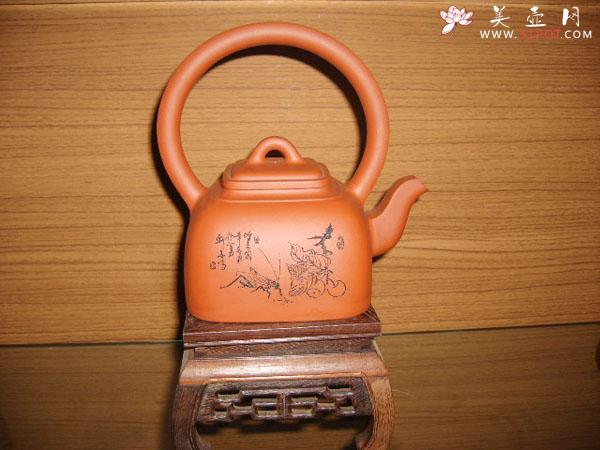 紫砂壶图片：方圆提梁 - 美壶网