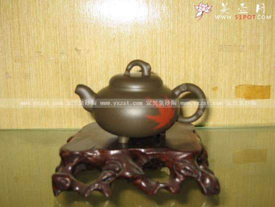 紫砂壶图片：枫叶 - 美壶网