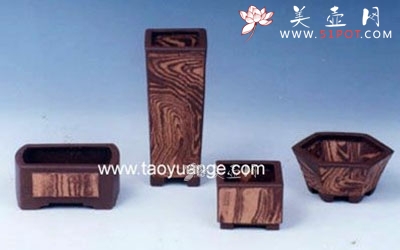 紫砂壶图片：胶泥小花盆 - 美壶网