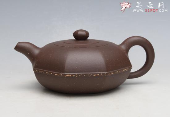 紫砂壶图片：扁八方 - 美壶网