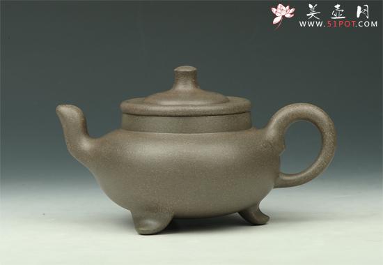 紫砂壶图片:三角炉鼎 - 美壶网