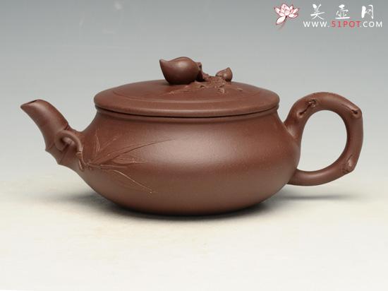 紫砂壶图片:竹寿 - 美壶网