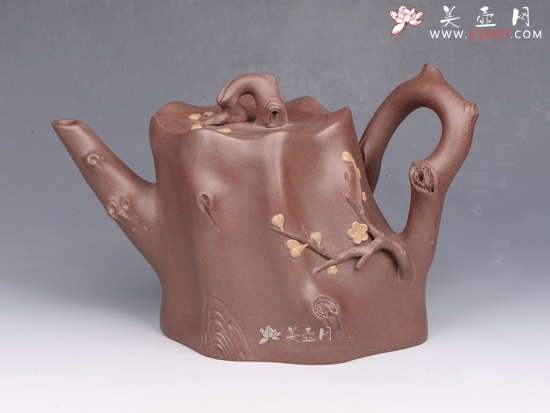 紫砂壶图片：梅桩壶 - 美壶网