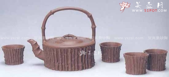 紫砂壶图片：竹海茶具壶 - 美壶网