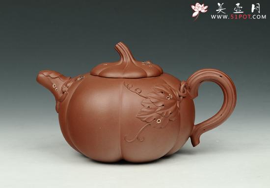 紫砂壶工艺艺术师朱水芬作品瓢虫瓜趣泥料美壶网