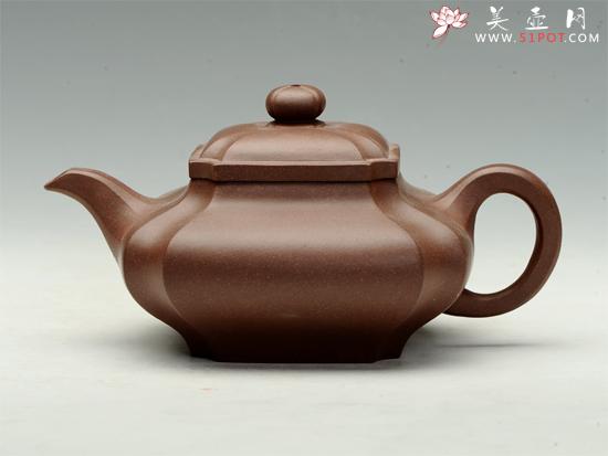 紫砂壶图片:四方抽角 - 美壶网