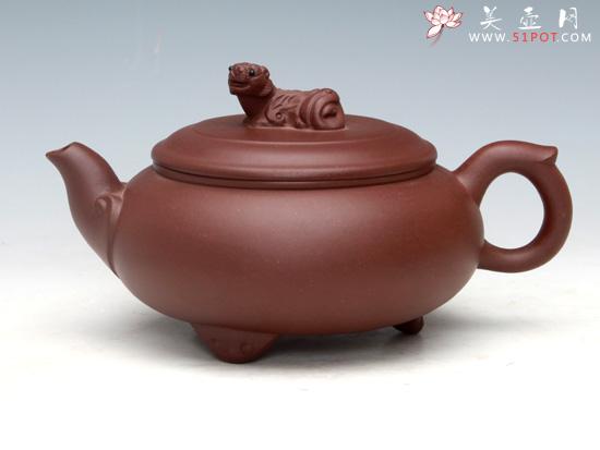 紫砂壶图片:藏龙卧虎(紫泥)550ML - 美壶网