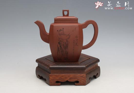 紫砂壶图片：四方侧角 - 美壶网