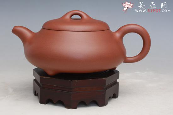 紫砂壶图片：扁石瓢 - 美壶网
