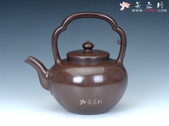 紫砂壶图片：吴经提梁 - 美壶网
