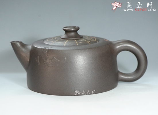 紫砂壶图片：蜘蛛壶 - 美壶网