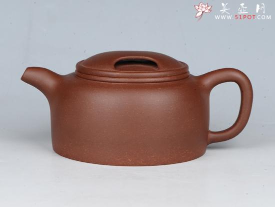 紫砂壶图片：牛盖莲子（全手工） 容量：250cc  泥料：底槽清 - 美壶网