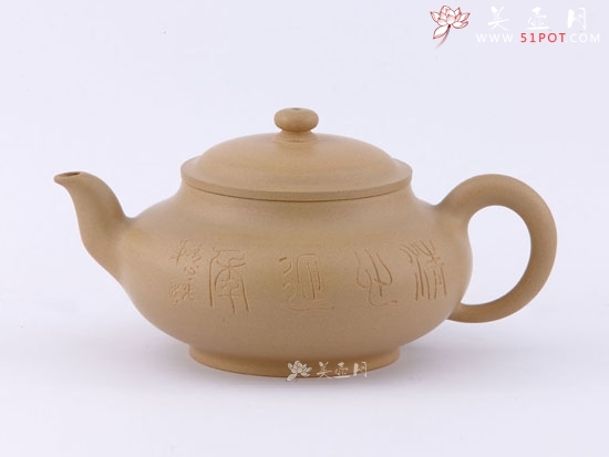 紫砂壶工艺艺术师毛文杰作品扁灯泥料美壶网