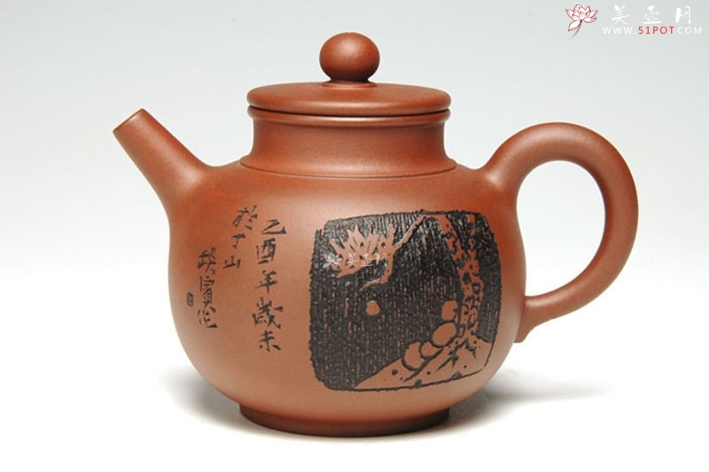 紫砂壶图片：汉缶壶（荣获第十届中国（）工艺美术大师博览会金奖） - 美壶网
