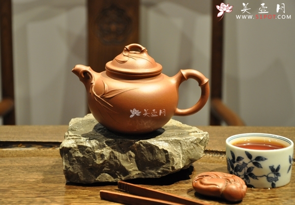 紫砂壶图片：竹 韵 - 美壶网