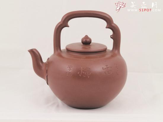 紫砂壶图片:吴径提梁 - 美壶网