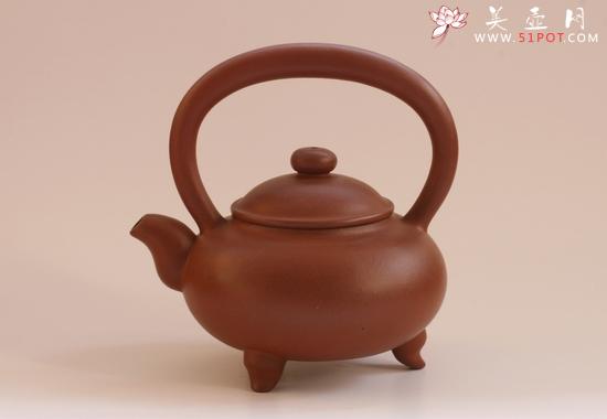 紫砂壶图片:三脚提梁 - 美壶网