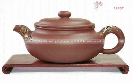 紫砂壶图片：点彩仿古 - 美壶网