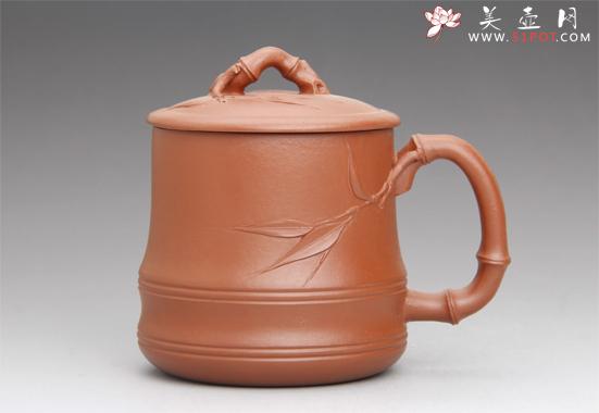 紫砂壶图片:朱泥盖杯 - 美壶网