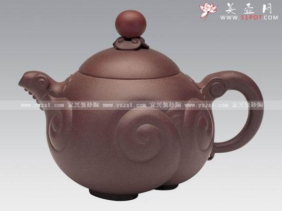 紫砂壶图片:三羊开泰壶 - 美壶网