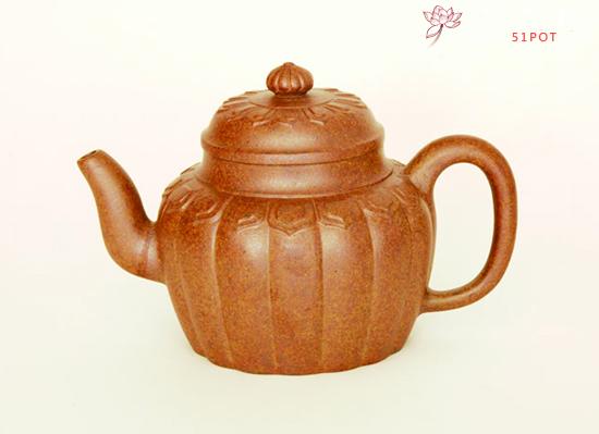 紫砂壶图片:黄金菊340cc - 美壶网
