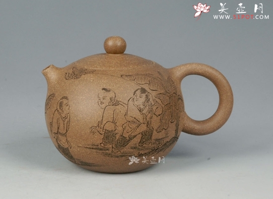 紫砂壶图片：童趣 - 美壶网