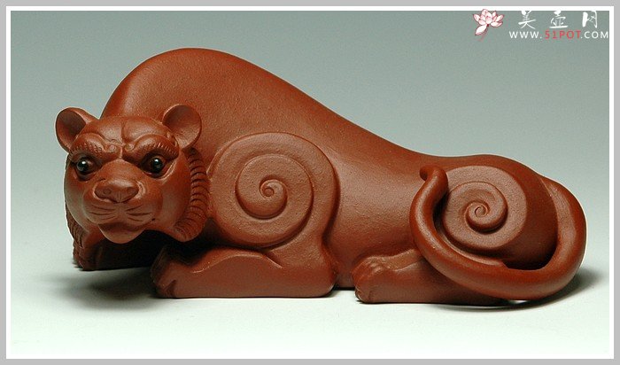 紫砂壶图片：流线伏虎 - 美壶网