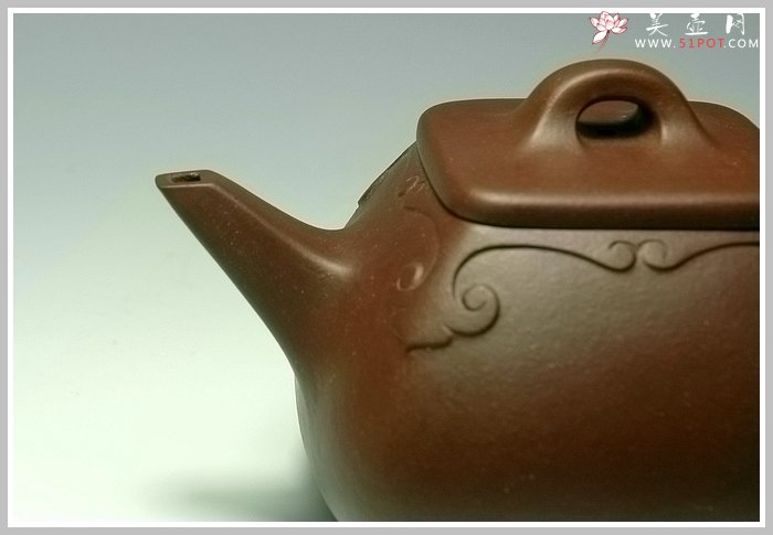 紫砂壶图片：浑四方如意石瓢 - 美壶网