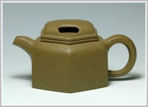 魏国军紫砂壶 牛盖六方 原矿段泥