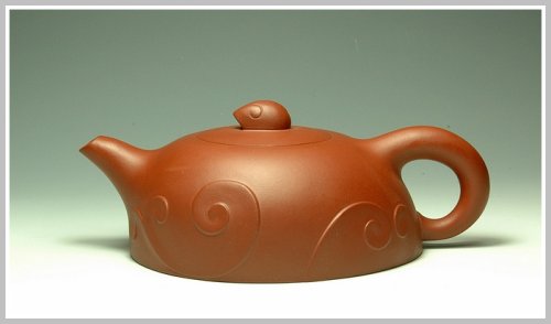 蔡一强紫砂壶 浪花【瑕疵特价】 原矿清水泥