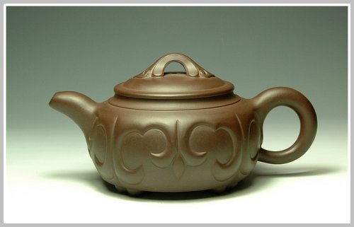 蔡一强紫砂壶 称心如意 原矿紫泥