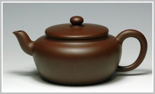 谈剑锋紫砂壶 扁灯 原矿紫泥