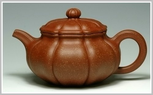 杨裴明紫砂壶 八方葵式仿古 原矿清水泥